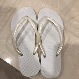 White Havaianas size 37/38